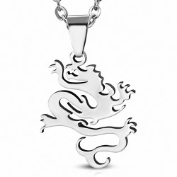 Pendentif homme dragon chinois spirale