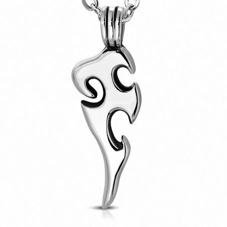 Pendentif homme en acier inoxydable tribal