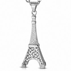 Pendentif en acier inoxydable Tour Eiffel