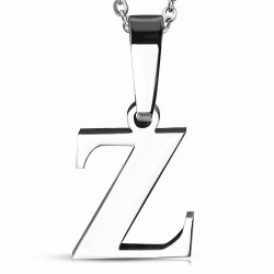 Pendentif homme en acier inoxydable lettre Z