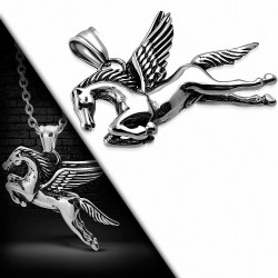 Pendentif en acier inoxydable Pégase cheval volant