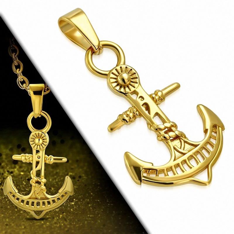 Collier pendentif ancre en acier inoxydable : bijoux de marin - France