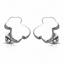 Boucles d'oreilles Ourson en acier inoxydable (paire)