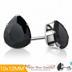 10x12mm | Boucles d'oreilles clous en acier inoxydable