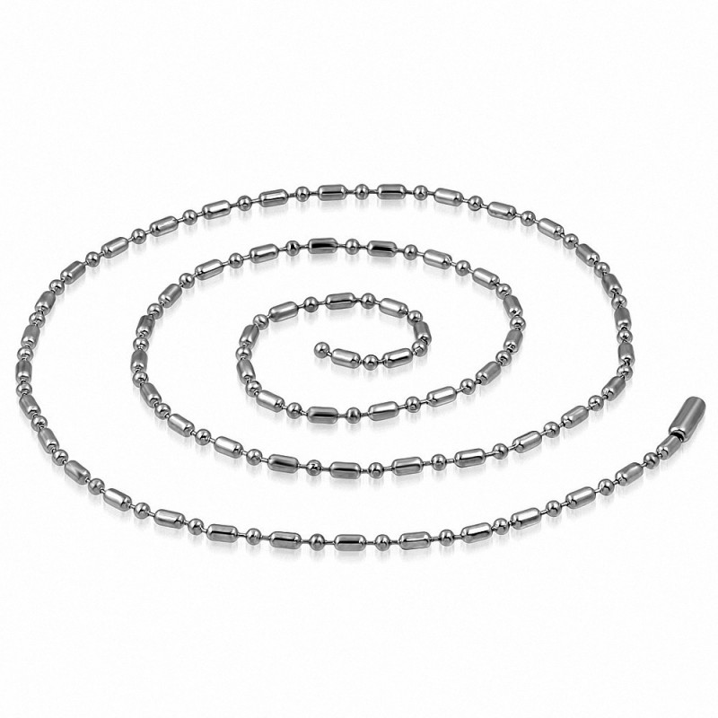 Chaîne En Acier Inoxydable 304L 1 Mètre - Maillons Ovales Ouverts, Apprêtée, Pour Création De Bijoux