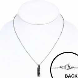 Coeur en acier inoxydable 3 tons en 2 parties avec coeur en dehors du collier de couple avec puzzle
