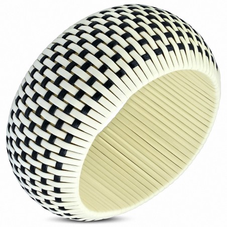 DIA-64mm | Bracelet large en vêtement tressé - FBZ116