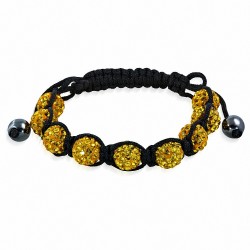 Bracelet Shamballa avec 9 perles Topil CZ - XXF181 de Fashion Argil D