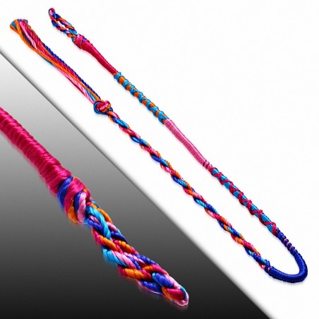 Bracelet d'amitié en soie avec motif de broderie de soie colorée à la mode - XXB402