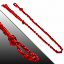 Bracelet de l'amitié soie et soie - Broderie rouge - XXB385