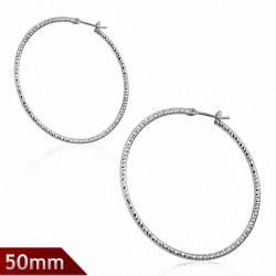 Boucles d'oreilles avec clip au dos et boucles à la mode et à paillettes rondes en cuivre / platine