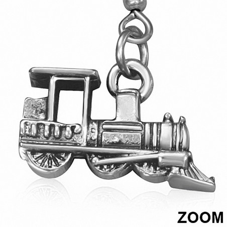 Boucles d'oreilles pendantes en alliage de train de locomotive (paire)