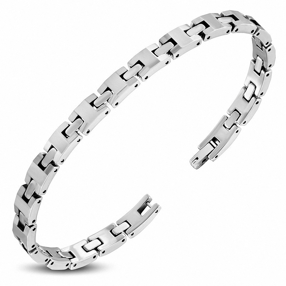 6mm | Bracelet magnétique à maillons en carbure de tungstène