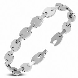 10mm | Bracelet magnétique à maillons ovales en carbure de tungstène