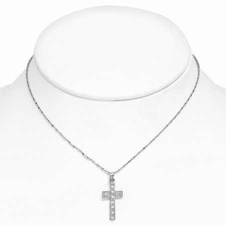 Alliage cristal fantaisie collier en chaîne avec chaîne en alliage de cristal cz clair