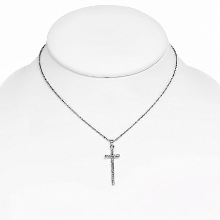 Alliage de cristal fantaisie collier en chaîne avec chaîne en alliage de cristal cz clair