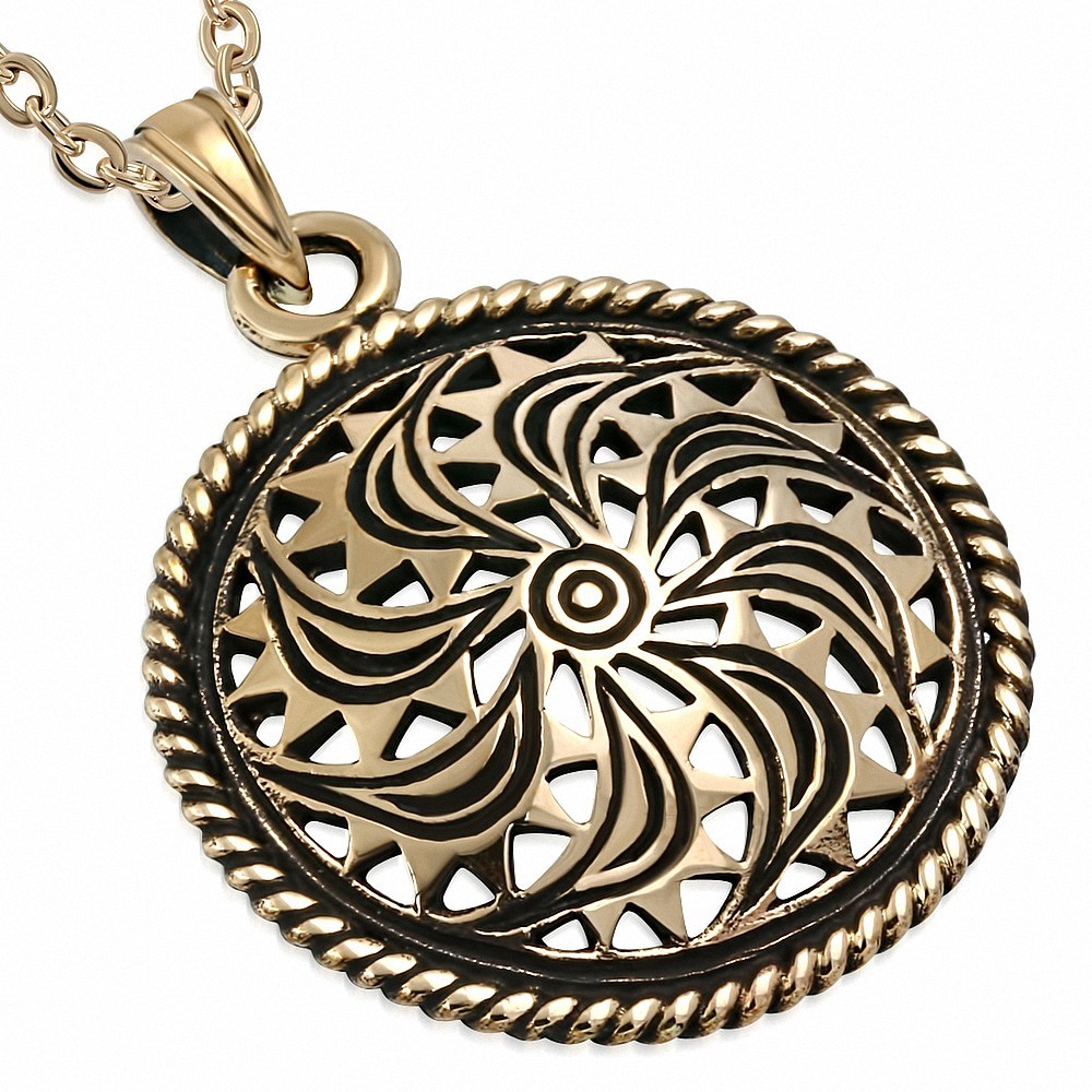 Pendentif Fantaisie Cercle en Bronze Fantaisie