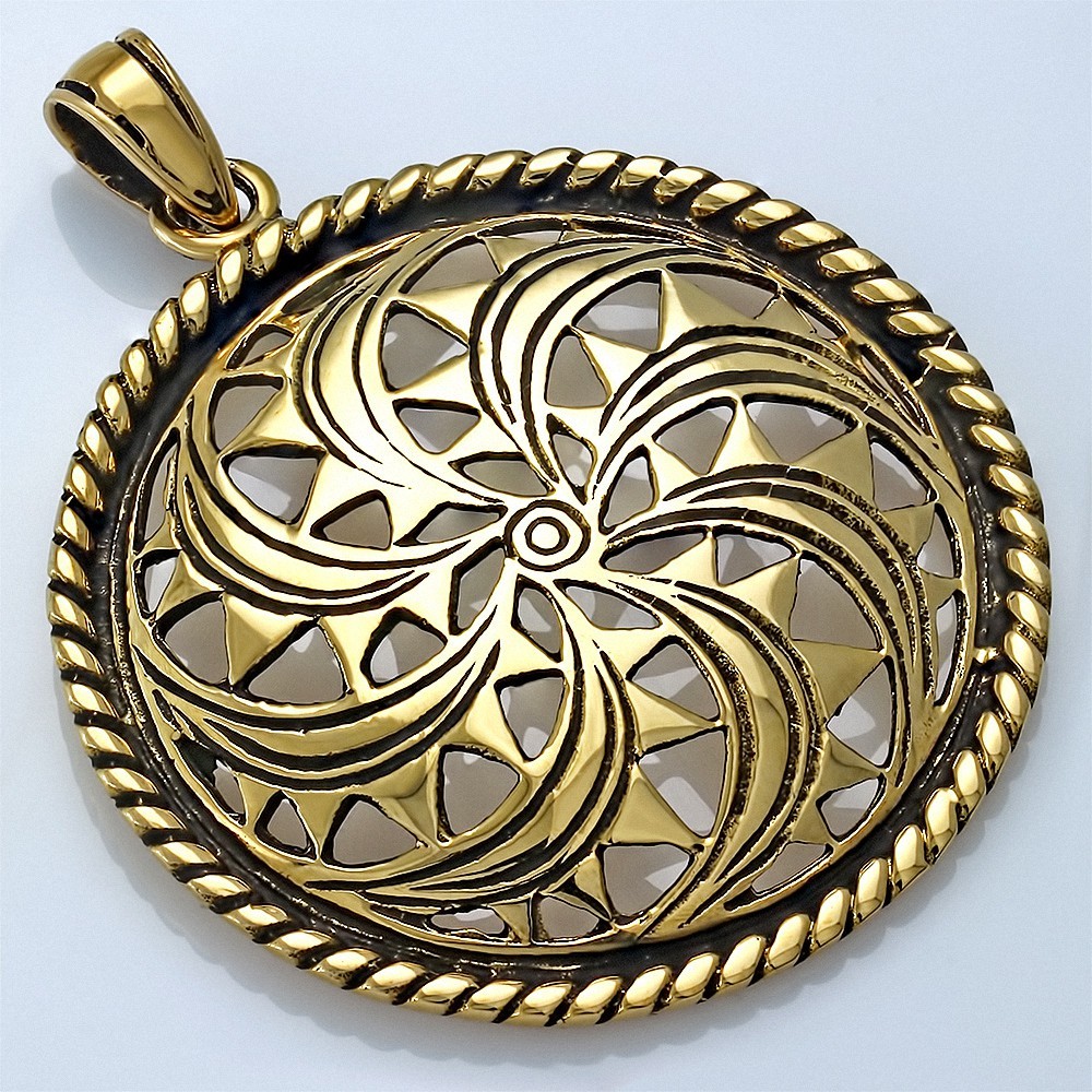 Pendentif Fantaisie Cercle Bronze Fantaisie