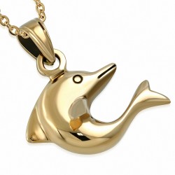 Pendentif Dolphin sautant à la mode en bronze