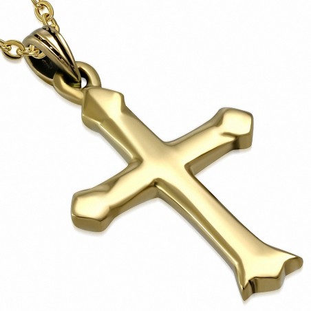 Pendentif fantaisie en forme de croix en bronze