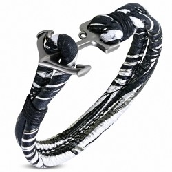 Bracelet en alliage marin à la mode en cuir PU peint à la mode - FBX063