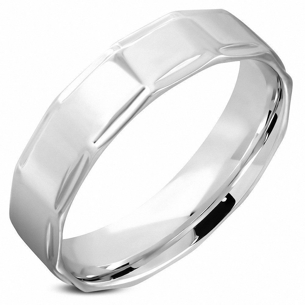 6mm | Bague en alliage de mariage en acier inoxydable, à la forme et au confort