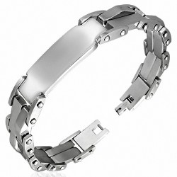 Bracelet de montre de style à graver en acier inoxydable