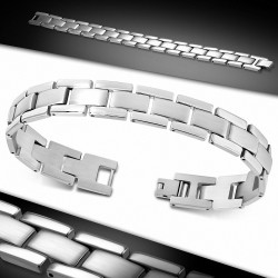 Bracelet à maillons panthère à graver en acier inoxydable 90