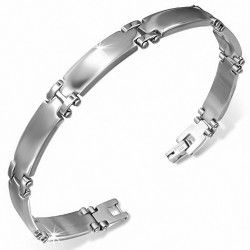 Bracelet à maillons de panthère à graver en acier inoxydable 111