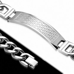 Bracelet chaîne en mailles cubaines à mailles torsadées de style montre en acier inoxydable de 12 mm