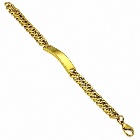 Bracelet style montre en acier inoxydable doré A