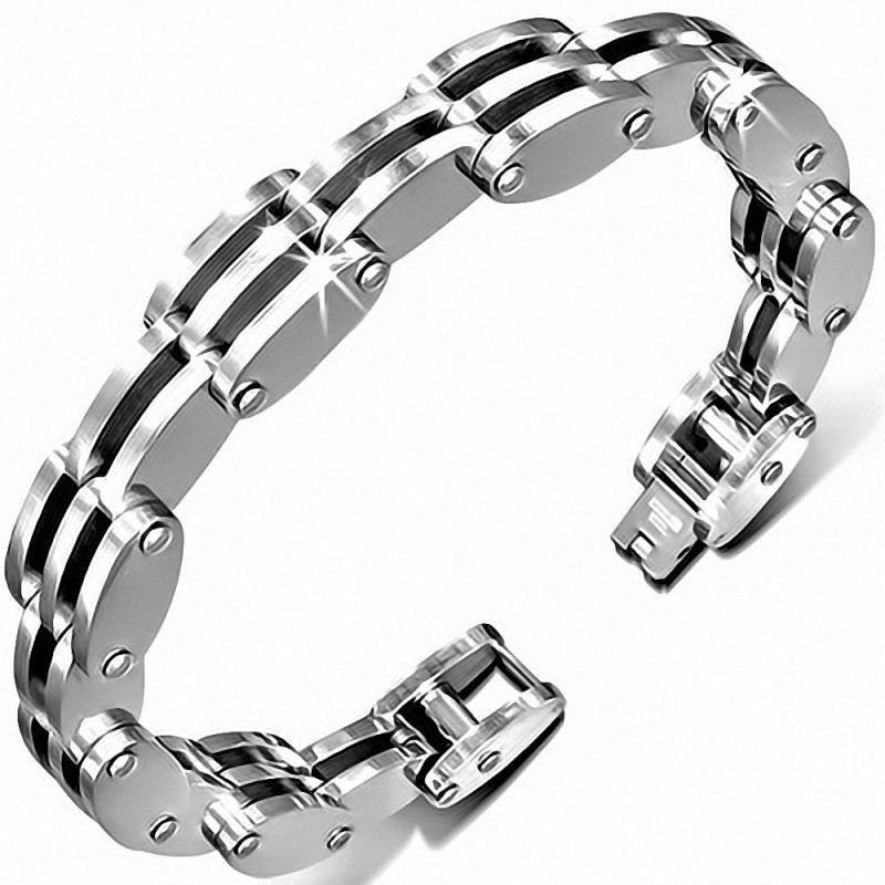 Bracelet à maillons en acier inoxydable  homme 354