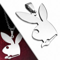 Pendentif signe du zodiaque chinois - Lapin / Lapin en acier inoxydable