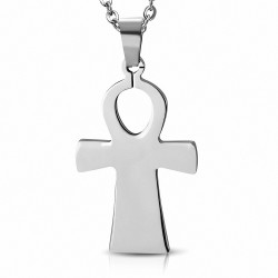 Pendentif croix ankh-égyptienne à graver 4x2.4cm en acier inoxydable