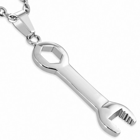 Pendentif breloque outil pince clé à vis en acier inoxydable