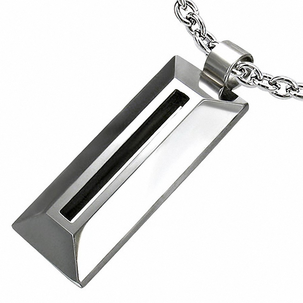 Carbure De Tungstène Long Tag Charm Pendant