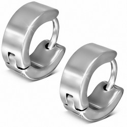 Boucles d'oreilles Huggie en acier inoxydable à graver (paire)