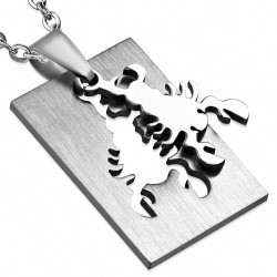 Pendentif homme scorpion plaque