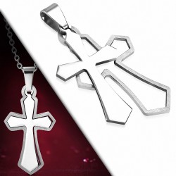 Pendentif homme croix médiévale