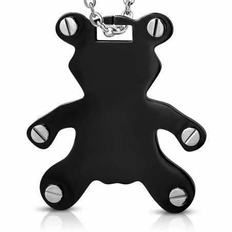 Pendentif homme ours noir