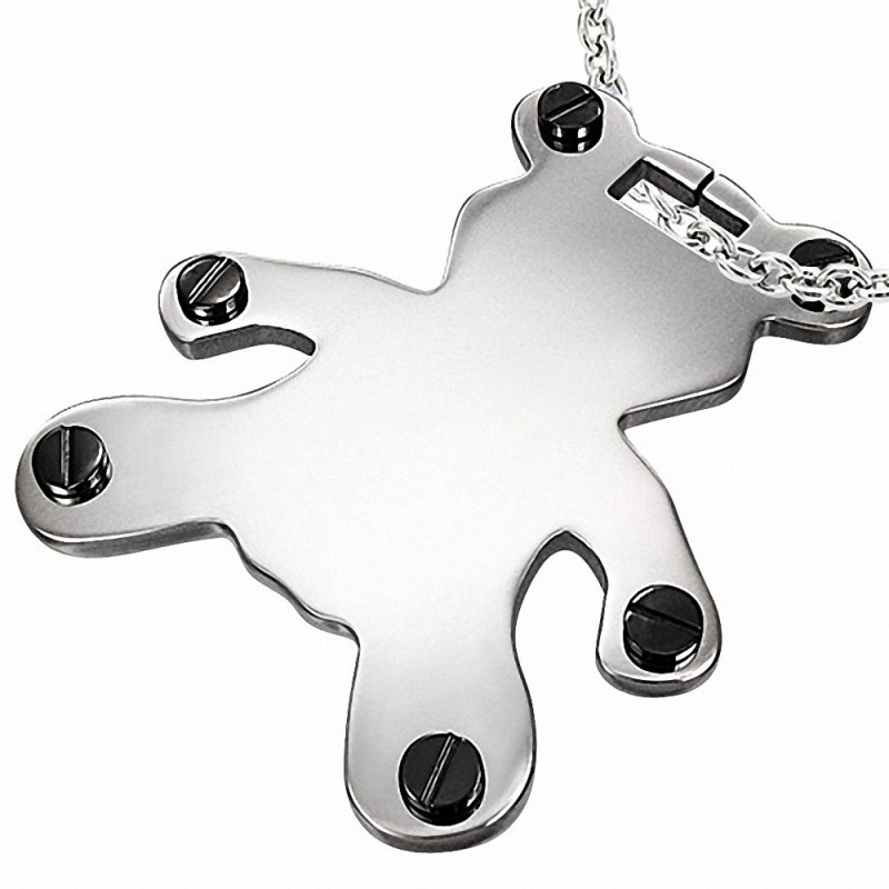 Pendentif homme ours argenté Pendentif homme ours argenté