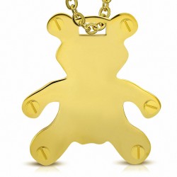 Pendentif homme ours doré