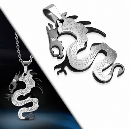 Pendentif homme dragon chinois