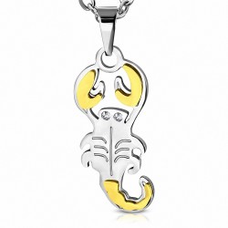 Pendentif homme scorpion doré