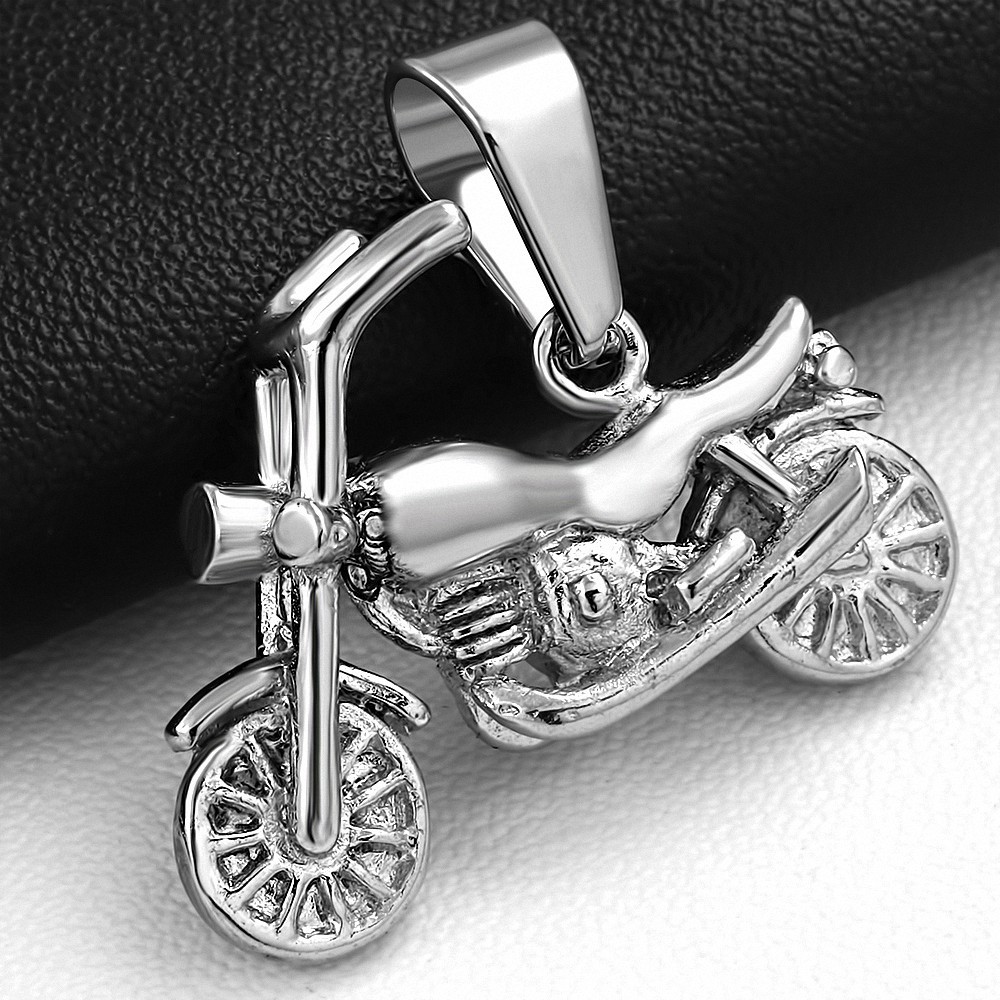 Pendentif homme biker moto