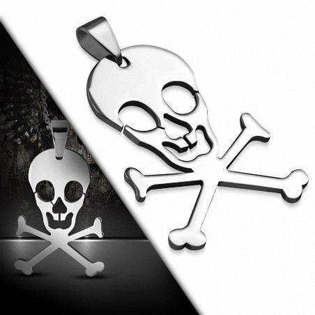 Pendentif homme crâne de pirate