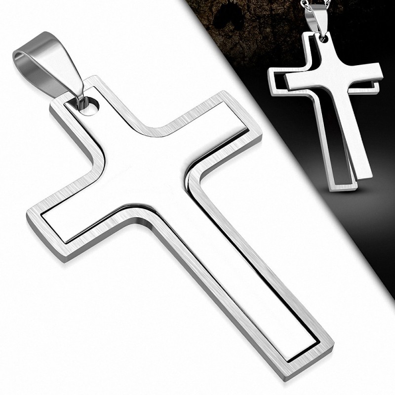 Pendentif homme croix latine