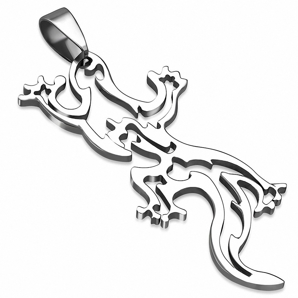 Pendentif homme lézard spiral