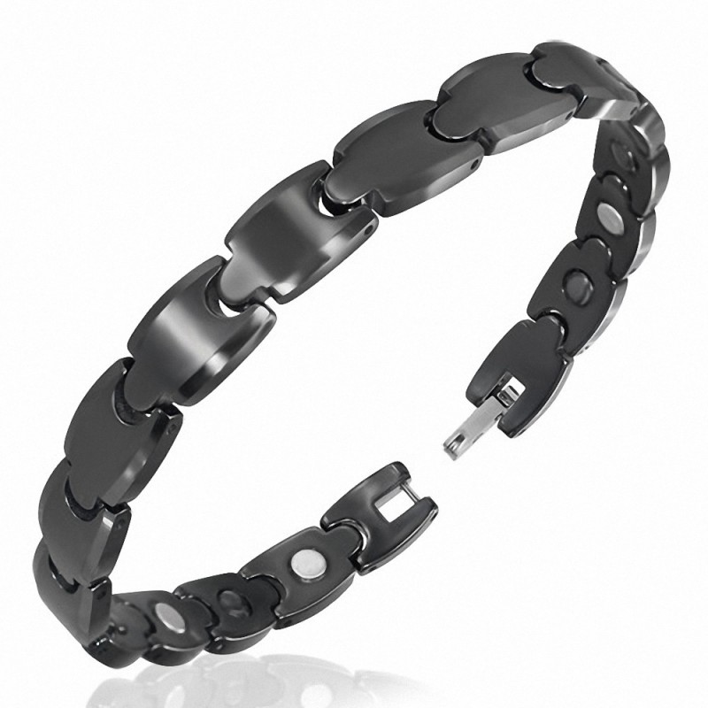 Bracelet homme céramique noire scorpion