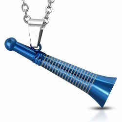 Pendentif homme flute bleue